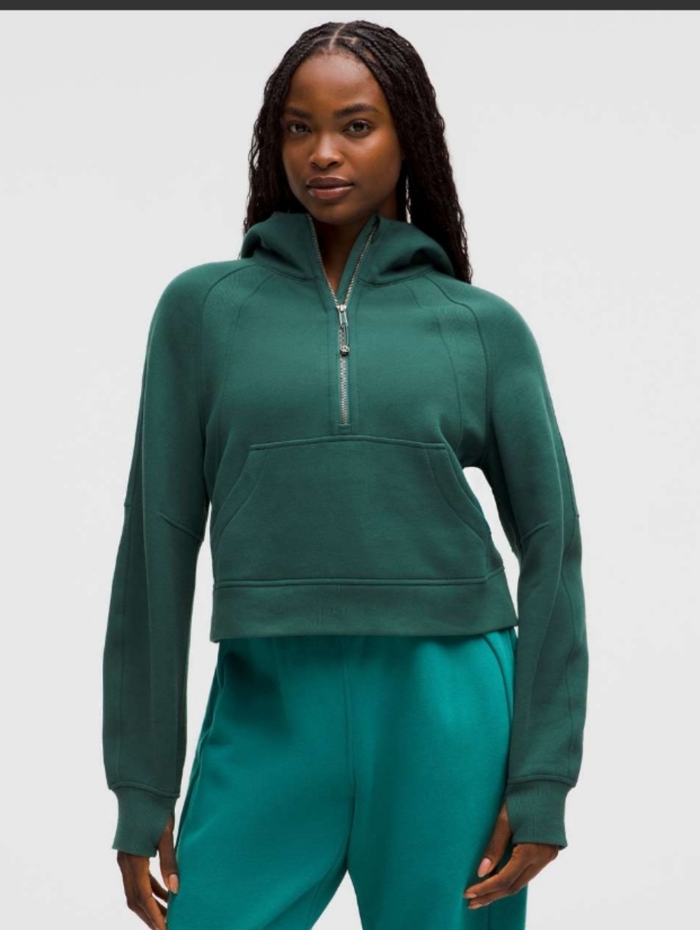 Lululemon Scuba Oversized Half-Zip Hoodie Storm Teal XL/XXL